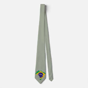 Cravate Drapeau de pays brésilien