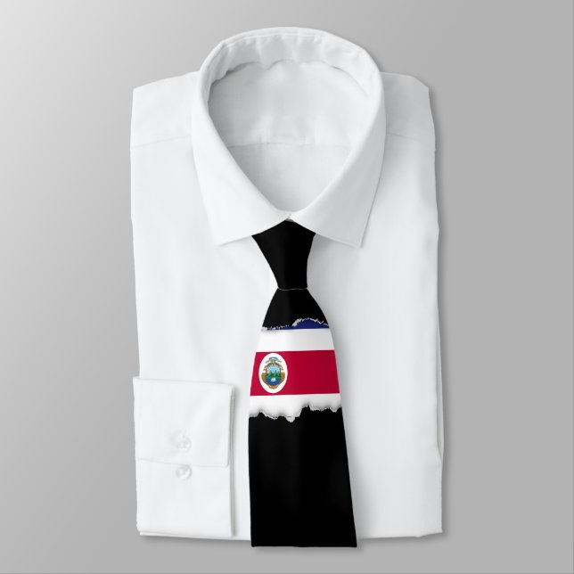 Cravate Drapeau de Rican de côte (Attaché)