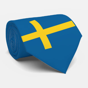 Cravate drapeau de suède