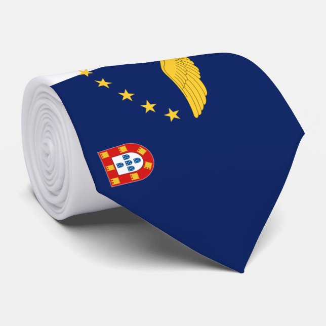 Cravate Drapeau des Açores (Roulé)