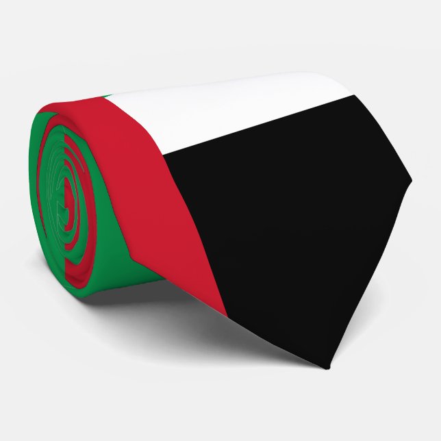 Cravate Drapeau des Emirats Arabes Unis (Roulé)