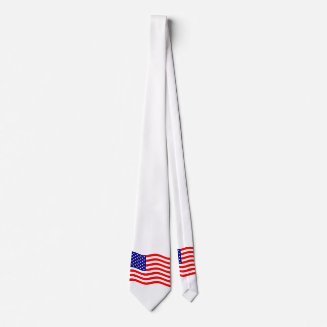 Cravate Drapeau des Etats-Unis d'Amérique - vos idées (Devant)