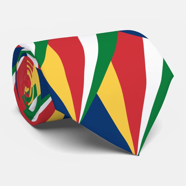 Cravate Drapeau des Seychelles (Roulé)