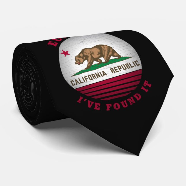 CRAVATE DRAPEAU D'ÉTAT DE CALIFORNIE EUREKA (Roulé)