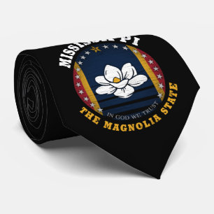CRAVATE DRAPEAU D'ÉTAT DE MISSISSIPPI MAGNOLIA