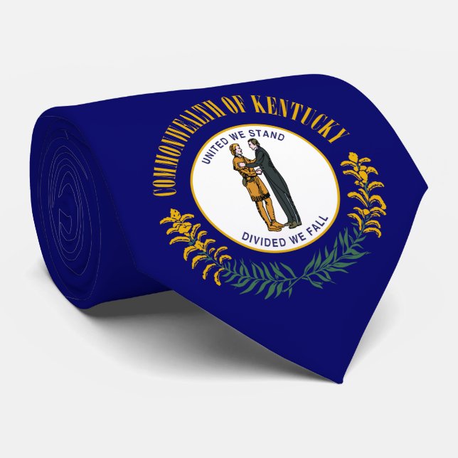 Cravate Drapeau d'État du Kentucky (Roulé)