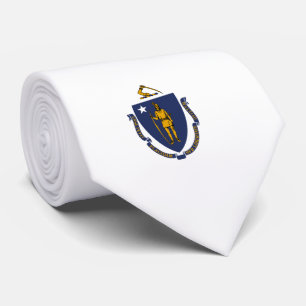 Cravate Drapeau d'État du Massachusetts