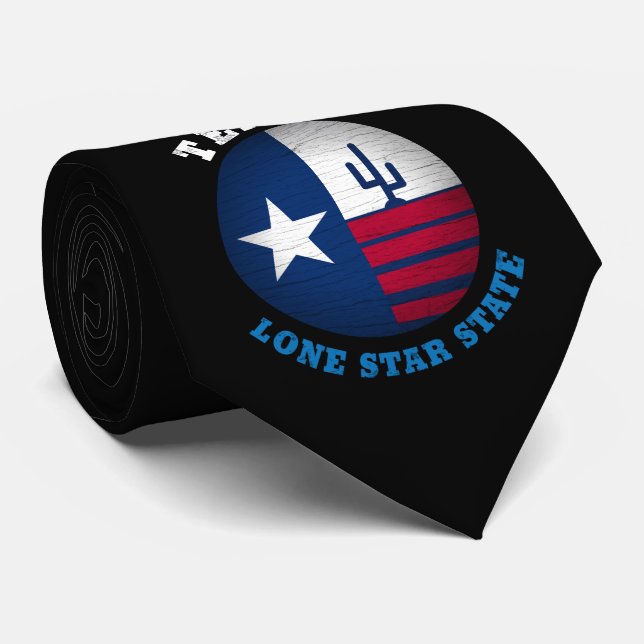 CRAVATE DRAPEAU D'ÉTAT TEXAS LONE STAR (Roulé)