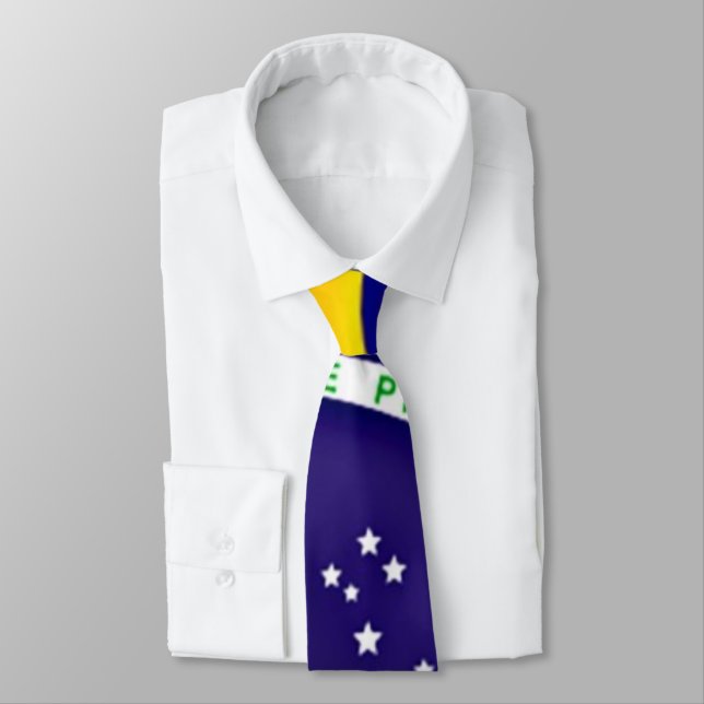 Cravate Drapeau du Brésil (Attaché)