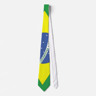 Cravate Drapeau du Brésil