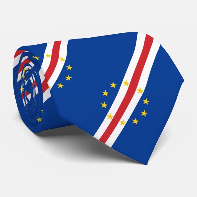 Cravate Drapeau du Cap-Vert (Roulé)
