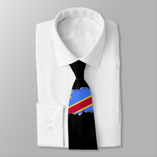 Cravate Drapeau du Congo (Attaché)