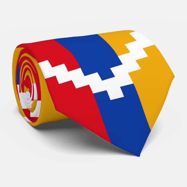 Cravate Drapeau du Haut-Karabakh (Roulé)