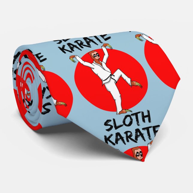Cravate Drapeau du Japon de Soth Doing Karate (Roulé)