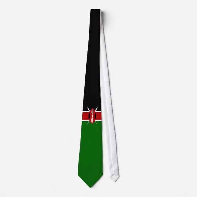 Cravate Drapeau du Kenya (Devant)