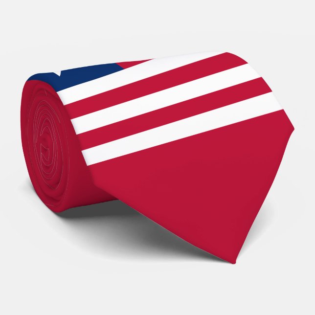 Cravate Drapeau du Libéria (Roulé)
