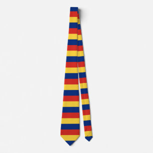 Cravate drapeau du Liechtenstein rayures symbole du pays m