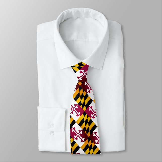 Cravate Drapeau du Maryland (Attaché)