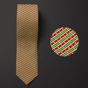 Cravate Drapeau du Motif du Suriname