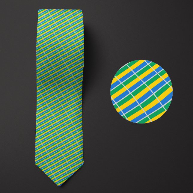 Cravate Drapeau du Motif gabonais (Créateur téléchargé)