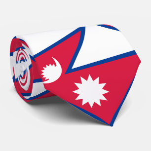 Cravate Drapeau du Népal