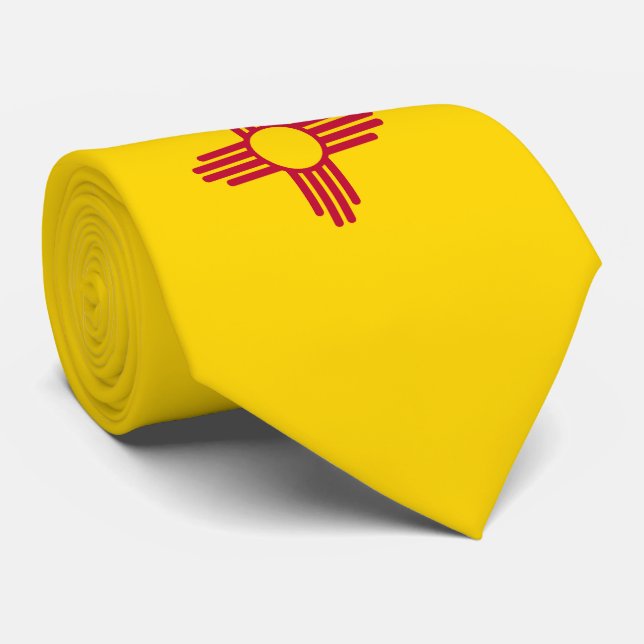 Cravate Drapeau du Nouveau Mexique (Roulé)