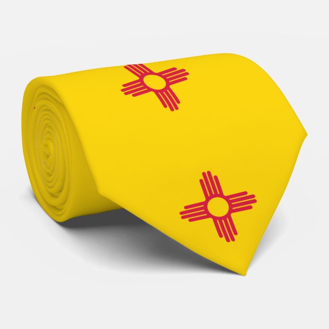 Cravate Drapeau du Nouveau-Mexique (Roulé)