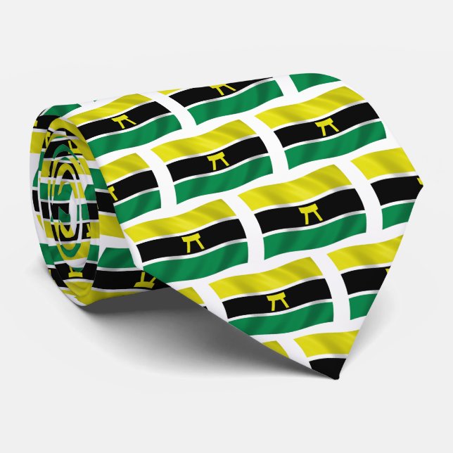Cravate Drapeau du peuple Ashanti Tie (Roulé)