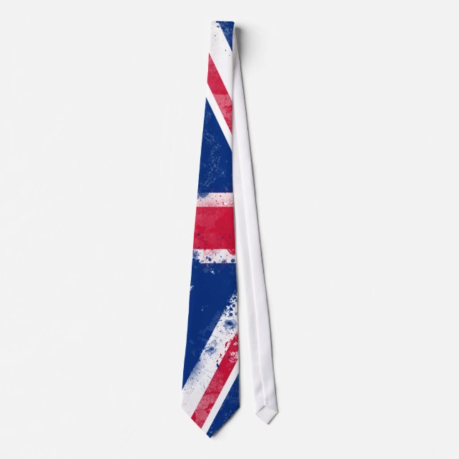 Cravate Drapeau du Royaume-Uni ou de l'Union Jack (Devant)
