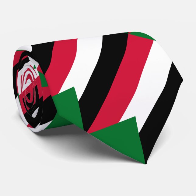 Cravate Drapeau du Soudan (Roulé)