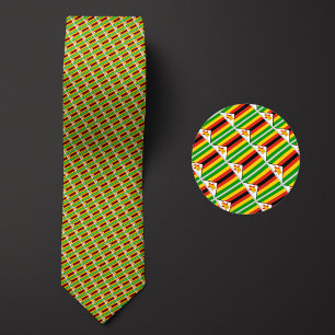 Cravate Drapeau du Zimbabwe Motif