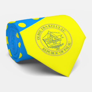 Cravate Drapeau et phoque palaosiens, Drapeau des Palaos