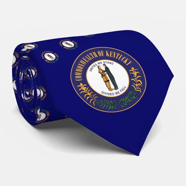 Cravate Drapeau et sceau du Kentuckian, Drapeau du Kentuck (Roulé)