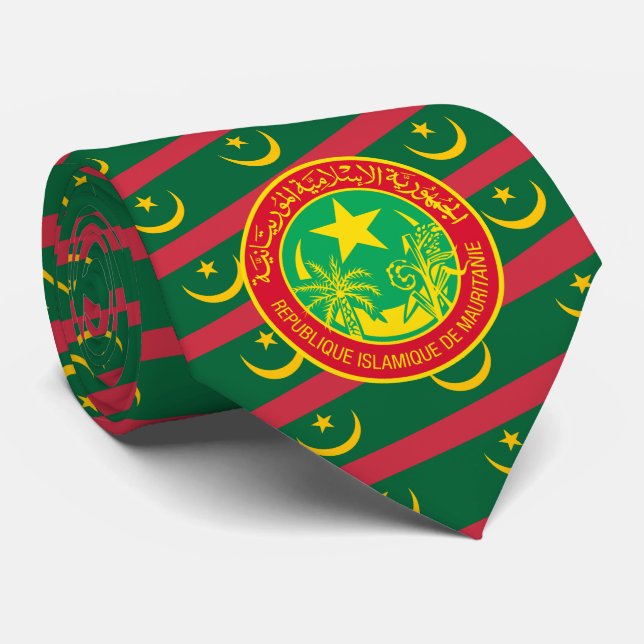 Cravate Drapeau et sceau mauritaniens, Drapeau mauritanien (Roulé)