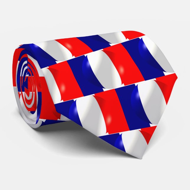 Cravate Drapeau français (Roulé)