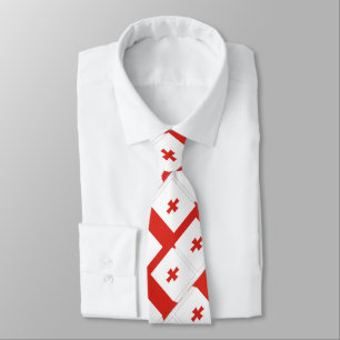 Cravate Drapeau Georgia Sakartvelo motif