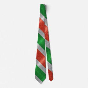 Cravate Drapeau italien Italie Fashion Parties scintillant