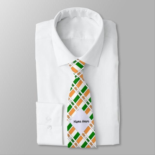 Cravate Drapeau ivoirien et ivoirien (Attaché)