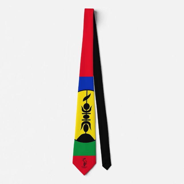 Cravate drapeau kanak (Devant)
