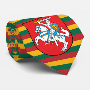 Cravate Drapeau lituanien et armoiries, Drapeau de Lituani