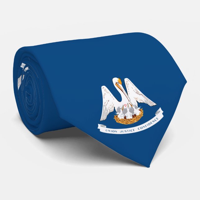 Cravate Drapeau Louisiane (Roulé)