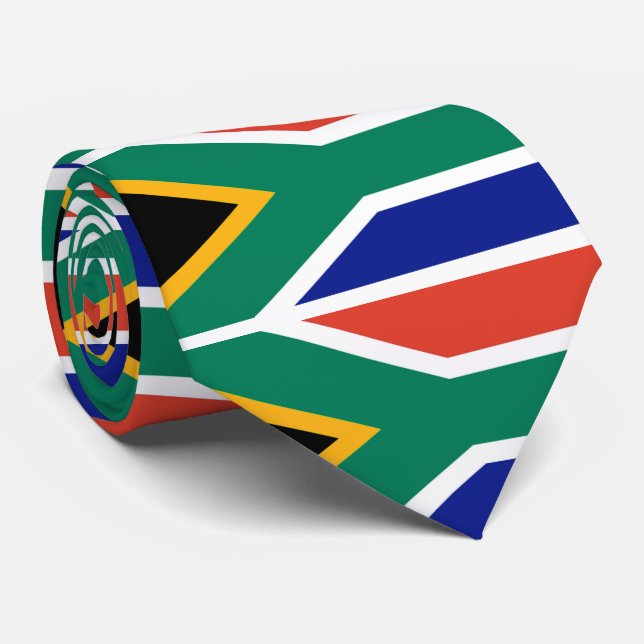 Cravate Drapeau Patriotique Afrique du Sud Bokke (Roulé)