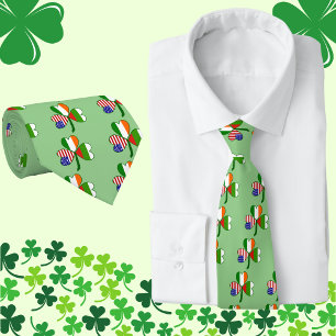 Cravate Drapeau Shamrock bulgare