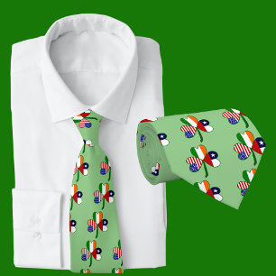 Cravate Drapeau Shamrock chilien