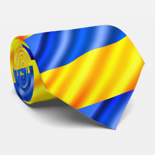 Cravate Drapeau ukrainien - Paix - Liberté Ukraine