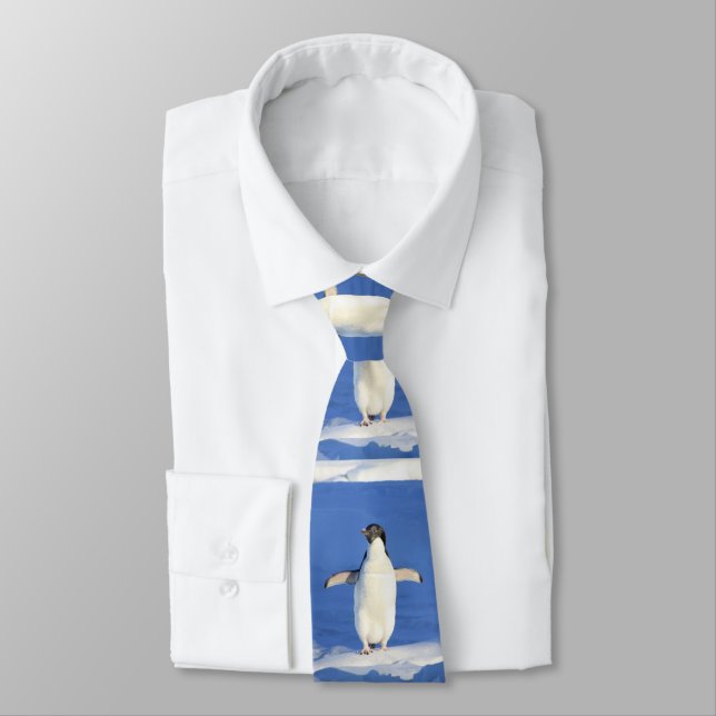Cravate Drôle et mignon petit pingouin pour bébé (Attaché)