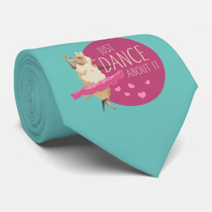 Cravate Drôle Message - Juste Danse À Propos 1