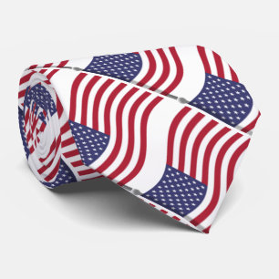 Cravate du drapeau américain