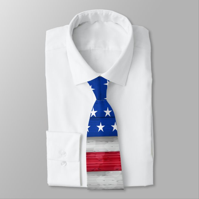 Cravate du drapeau américain (Attaché)