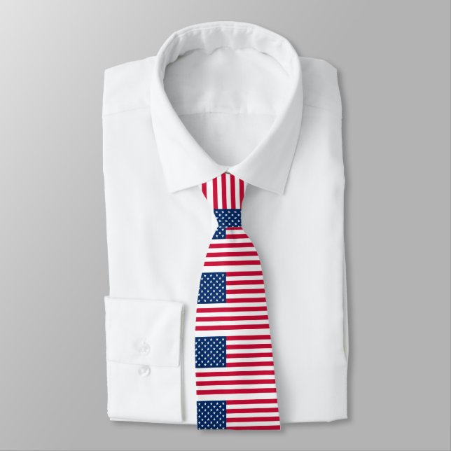Cravate du drapeau américain (Attaché)